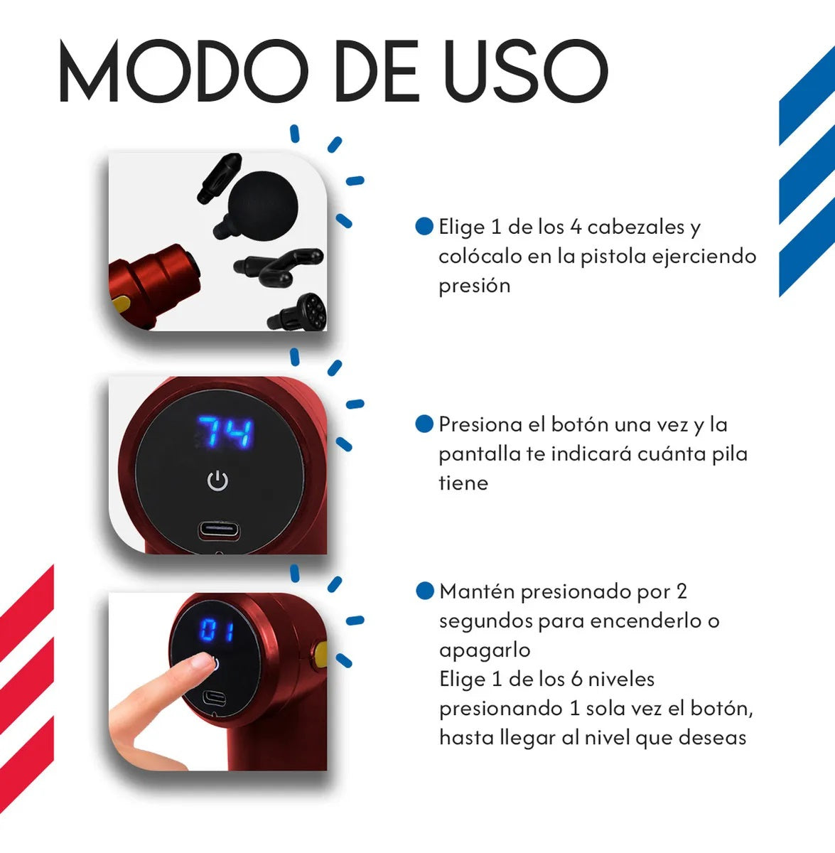 Pistola Masajeadora Muscular